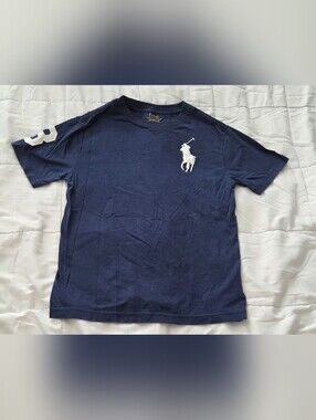 Polo by Ralph Lauren Navy Short-Sleeve Tee with White Pony Logo